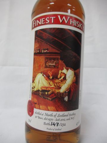 null Whisky Single Malt 1970. Distillerie North Scotland. Mise en bouteille en 2012...