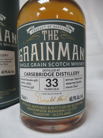 null Whisky Single Grain 1982. Distillerie Carsebridge. Mise en bouteille en 2016...