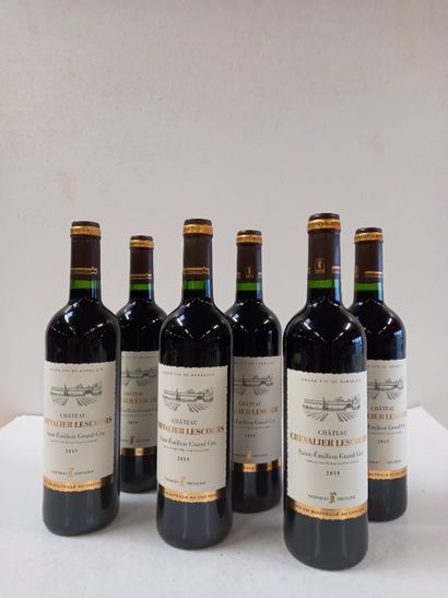 null 6 bouteilles de Saint Emilion Grand Cru 2019 Château Chevalier de Lescours Grand...