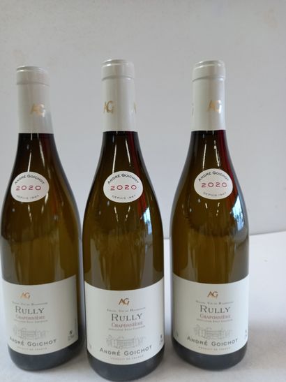 null 8 bouteilles de Rully Blanc 2020 Les Chaponnière André Goichot