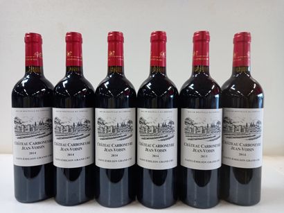 null 6 bouteilles de Saint Emilion Grand Cru 2014 Château Carboneyre Jean-Voisin...