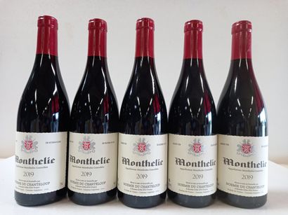 null 5 bouteilles de Monthélie Rouge 2019 Bourgogne Noémie du Chanteloup