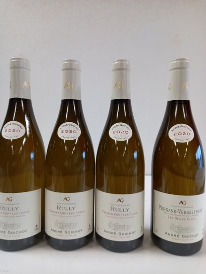 null 4 bouteilles de Rully Blanc Chaponnière 2020 Grand vin de Bourgogne André G...