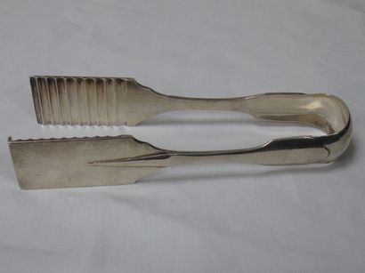 null 
Silver asparagus tongs, Minerve. Weight 296 g
