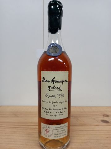 null Bottle Bas Armagnac Récolte 1990 Brut de Fût 48,7% vol Bottle N° 85 limited...