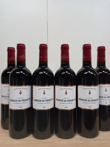 null 6 bottles of Lalande de Pomerol 2016 Château Arnaud La Gravette Grand Vin de...