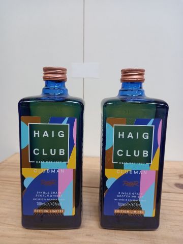 null 2 bottles of Haig Club Single Grain Mutured Bourbon Whisky Limited Edition Oak...