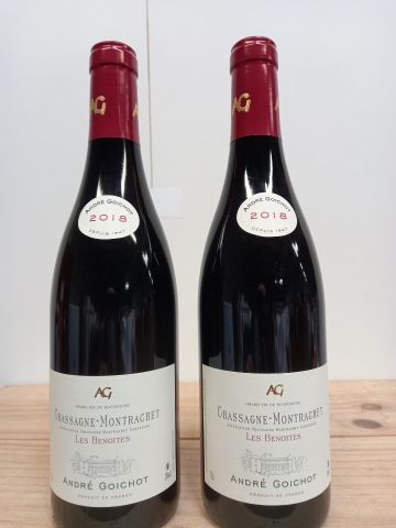 null 2 bottles of Chassagne Montrachet 2018 Les Benoites André Goichot Grand Vin...