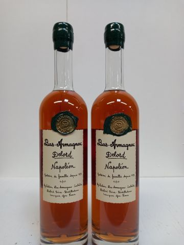 null 2 bottles of Bas-Armagnac Napoleon Delord Family Since 1893 70CL 40% vol