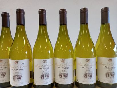 null 6 bottles of Montagny White 2018 Bourgogne Marcel de Normont