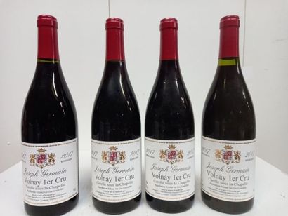 null 4 bottles of Volnay 1er Cru 2017 Carelle sous la Chapelle Joseph Germain