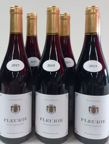 null 12 bottles of Fleurie 2019 Cru du Beaujolais perfect condition