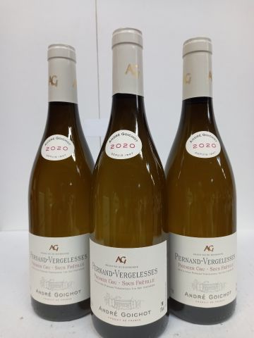 null 3 bottles of Pernand-Vergelesses Blanc 2020 Cru sous Fretille André Goichot
