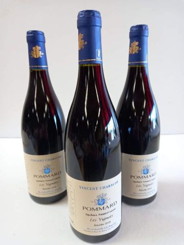 null 3 bottles of Pommard Bourgogne harvest 2018 Les Vignots. Domaine Vincent Ch...