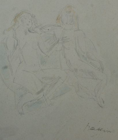 null Jules PASCIN (1885-1930)

Deux nus

Crayon et aquarelle.

Cachet de la signature...