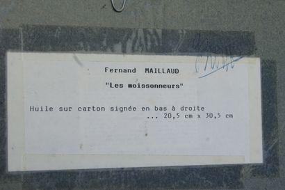 null Dans le goût de Fernand MAILLAUD (1862-1948)

Les moissonneuses

Huile sur carton....