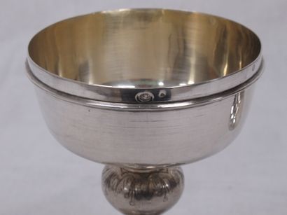 null Small ciborium, the upper part in silver (First Cock), the foot in silver plated...