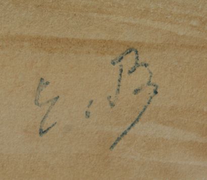 null Eugène BOUDIN (1824-1898)

Plage normande

Crayon et aquarelle sur papier.

Cachet...