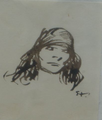 null Théophile Alexandre STEINLEN (1859-1923)

Profile - Character with headband

Pair...