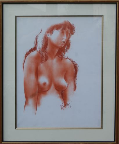 null Antoniucci VOLTI (1915-1989)

Nude in bust

Sanguine on paper.

Signed lower...