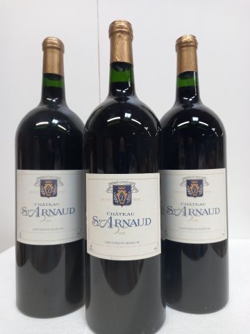 null 3 Magnums of Saint Emilion Grand Cru Château Arnaud 1999 perfect condition