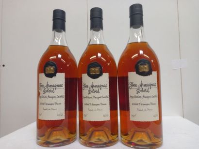 null 3 Magnums (150cl) Fine Armagnac 40% vol Delord family since 1893