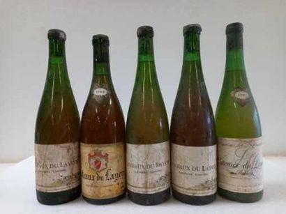null 5 Vintage bottles from 1976/1980 Coteaux du Layon Anjou in good condition