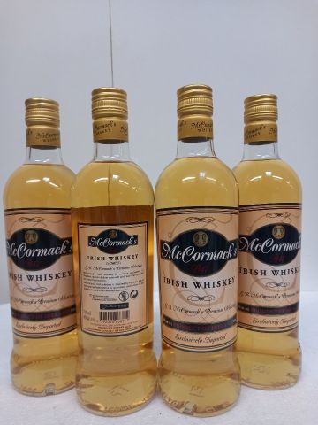 null 4 bottles of Mc Cormach's Irish Whisky Ireland 70cl 40% vol with natural gr...