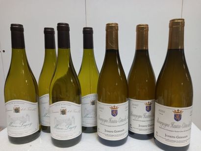 null Lot of 7 bottles:

3 Bourgogne hautes Côtes de Nuits 2020 Blanc Joseph Germain...