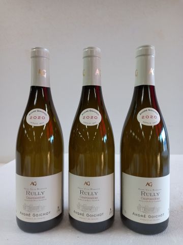 null 3 bottles of Rully Blanc 2020 La Chaponnière André Goichot
