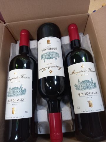 null 6 bouteilles de Bordeaux 2016 Les Marquis de France Grande réserve