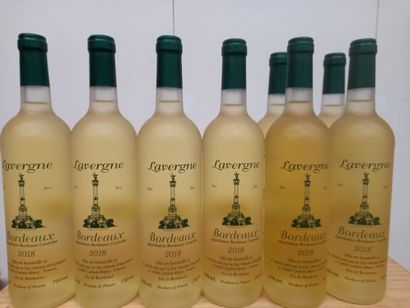 null 8 bouteilles de Château Lavergne 2018 Bordeaux Blanc sec parfait