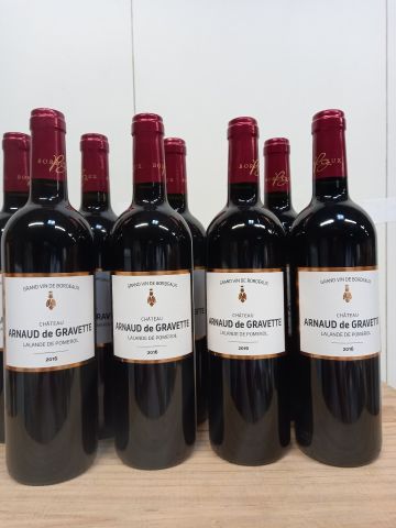 8 bouteilles de Château Arnaud 2016 Lalande...