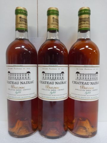 null 3 bouteilles de Château Noirac 1998 Grand Cru Sauternes