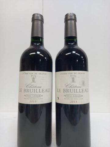 null 2 bouteilles Pessac -Léognan 2013 Château le Bruilleau Grand Vin des Graves