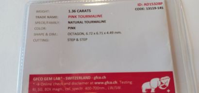null TOURMALINE NATURELLE - Provenance BRESIL - 1.36 Carats - Couleur RARE ROSE BUBBLE...
