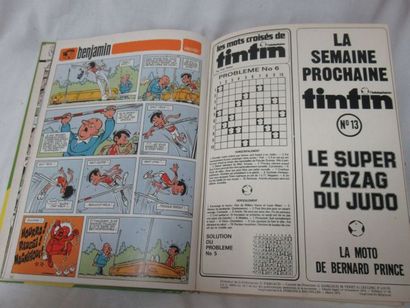 null Hebdomadaire "Tintin". Tome 2 (1973). (usure)