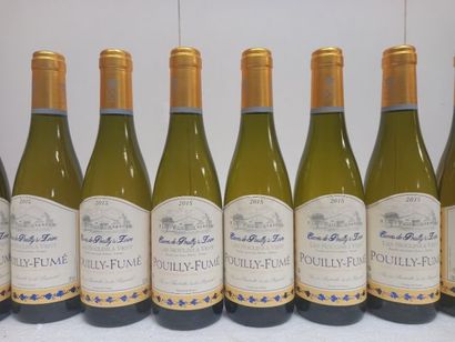null 12 half bottles of Pouilly Fumé 2015 37,5 cl La Cave de Pouilly sur/Loire