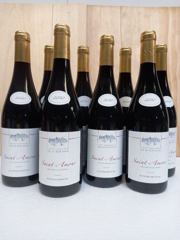 8 bouteilles de Saint Amour 2020 Cru du Beaujolais...