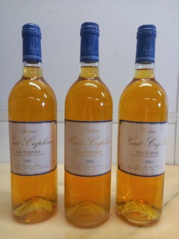 null 3 bouteilles de Sauternes 2001 Château Haut Caplaine propriétaire récoltant