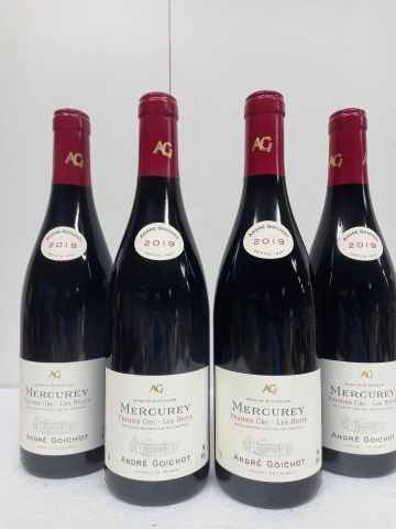 null 4 bouteilles de Mercurey 1er Cru Les Byots 2019 Grand Millésime André Goich...