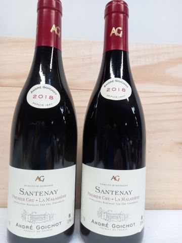 null 2 bottles of Santenay Premier Cru 2018 La Maladière André Goichot