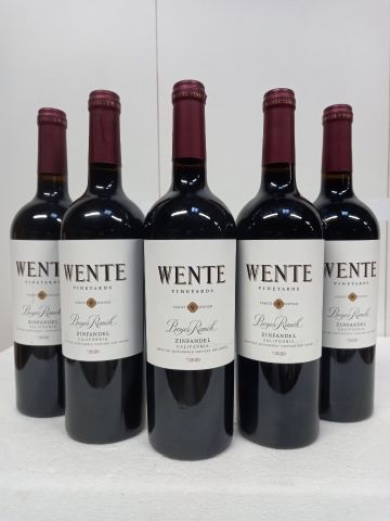 null 5 bottles of Wente Vineyards 2020 Cru de la Californie Beyer Ranch Zinfandel...