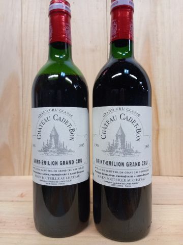 null 2 bottles of Saint Emilion Grand Cru Classé 1985 Château Cadet-Bon Domaine François...