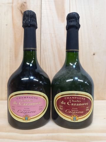 null Lot including : 

1 Champagne Charles de Cazannove Rosé La Cuvée spéciale Brut...