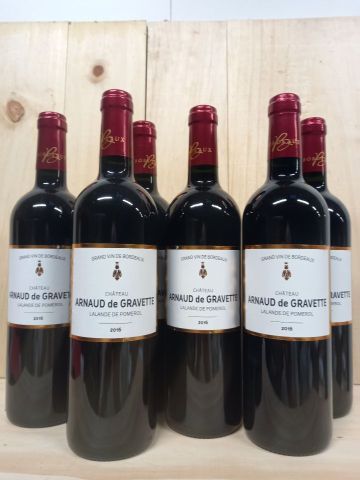 null 6 bottles of Lalande de Pomerol 2016 Château Arnaud La Gravette