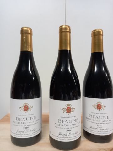 null 3 bottles of Beaune 1er Cru- Aux- Cras 2016 Grand Vin de Bourgogne Joseph G...