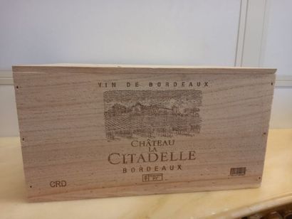 null 6 bottles of Bordeaux Château La Citadelle 2020, owner-harvesters. CBO