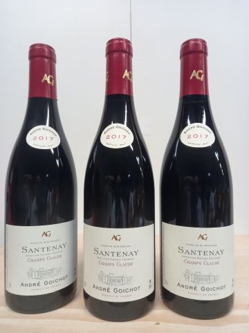 null 3 bottles of Santenay Bourgogne 2017 Le Champs Claude Domaine André Goichot