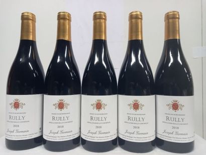 null 5 bouteilles de Rully Bourgogne Rouge 2018 Joseph Germain Vin sélectionné à...